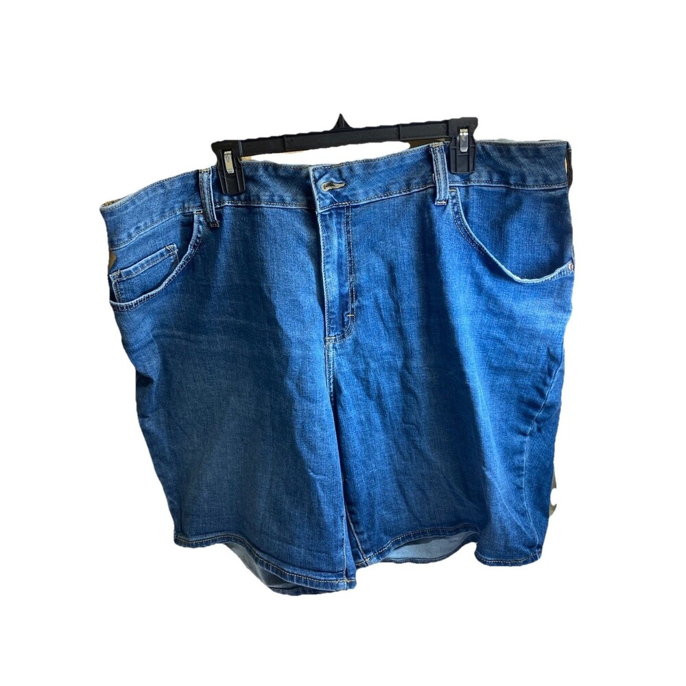 Lee Riders Denim Jean Shorts Women's Plus Size 24W Blue